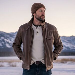 Danier L Modern Contemporary Yellowstone 90s Rugged Indie Sleeze Leather Jacket